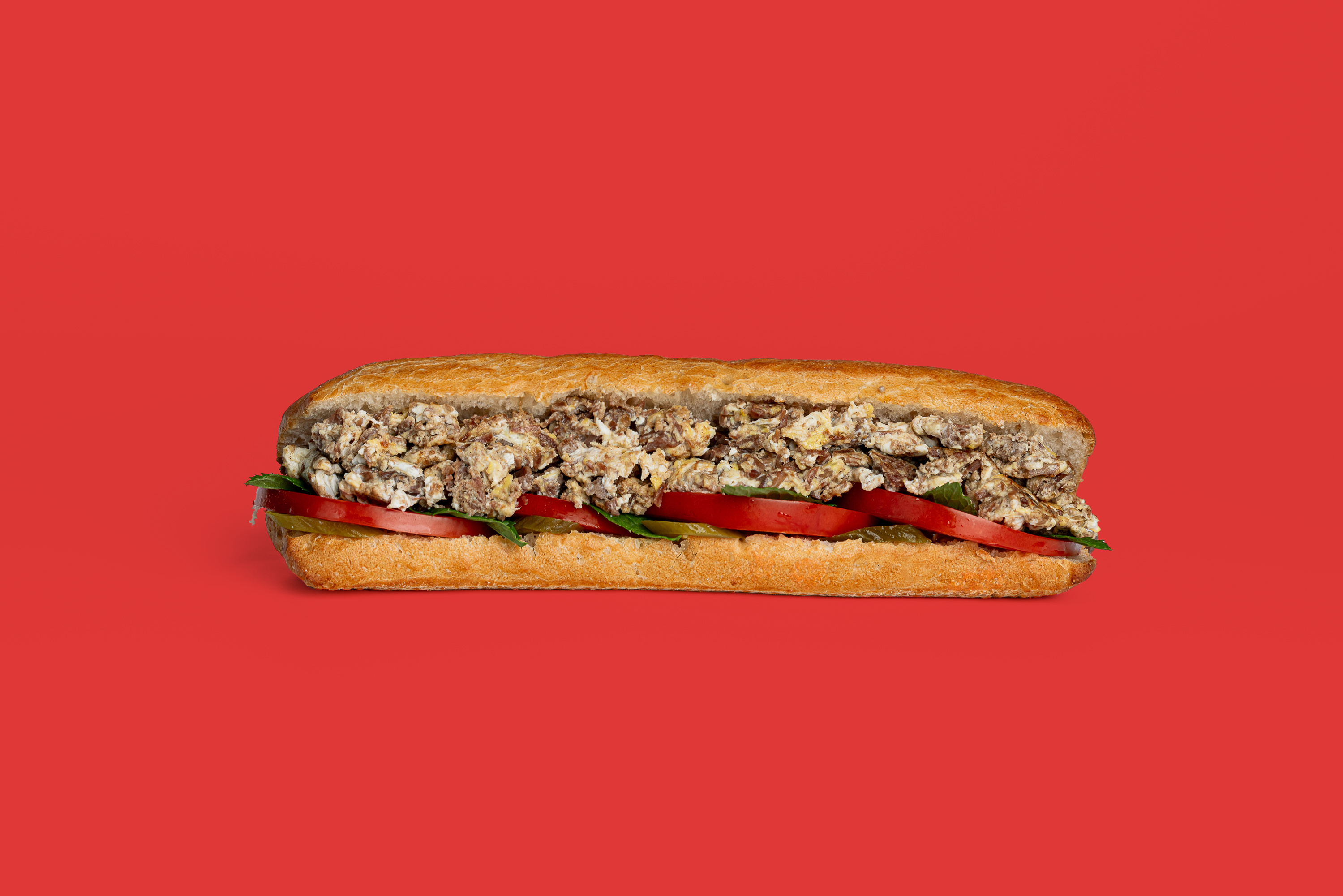 Signature Eggs & Kawarma Sandwich