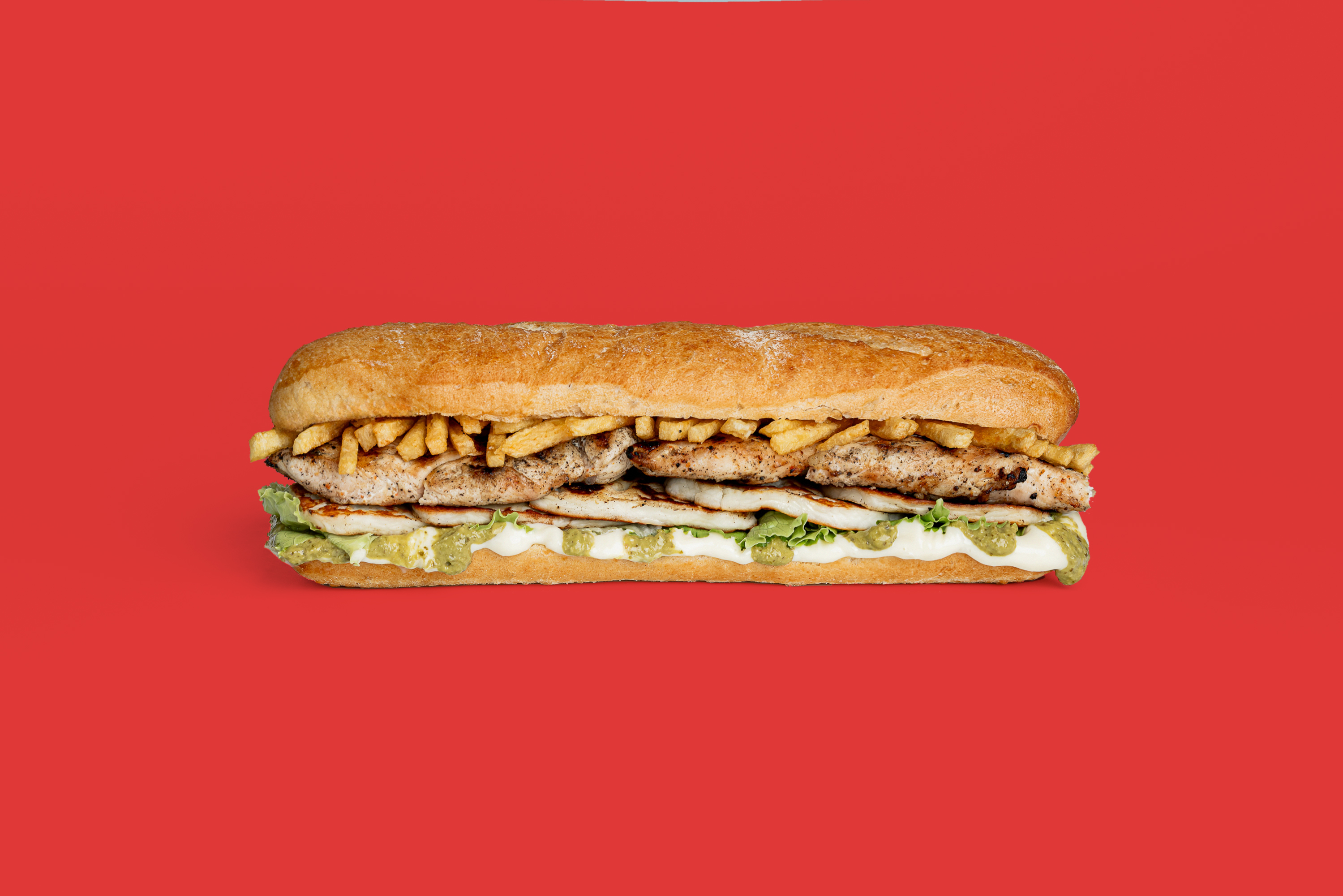 Grilled Chicken Pesto Sandwich