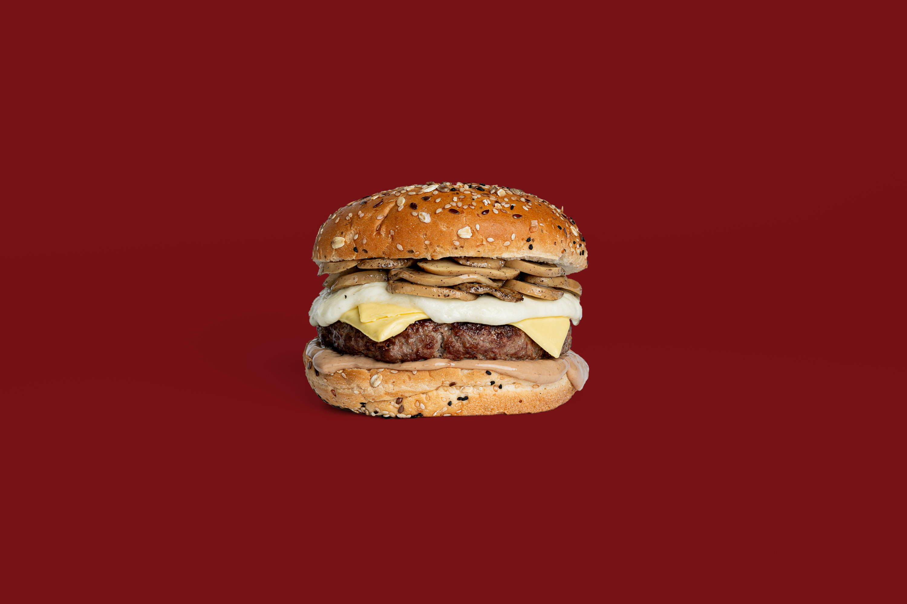 Grilled Beef Mushroom Burger